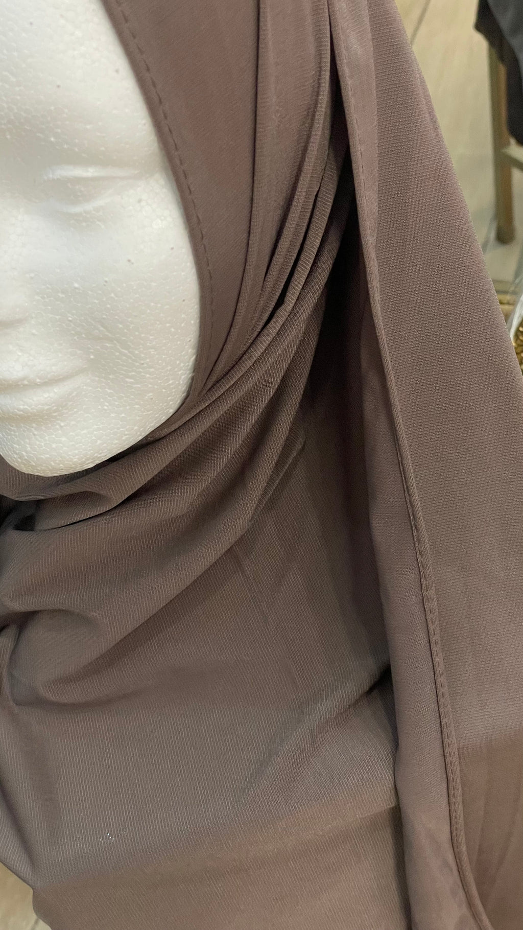 Hijab jersey premium Taupe oscuro