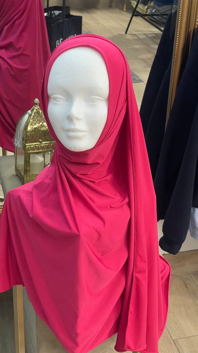 Hijab jersey premium Fucsia