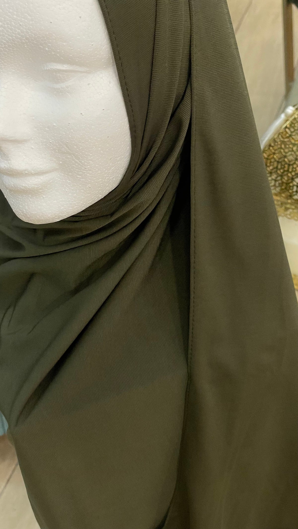 Hijab jersey premium Verde militar
