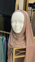 Hijab jersey premium Rosa nude