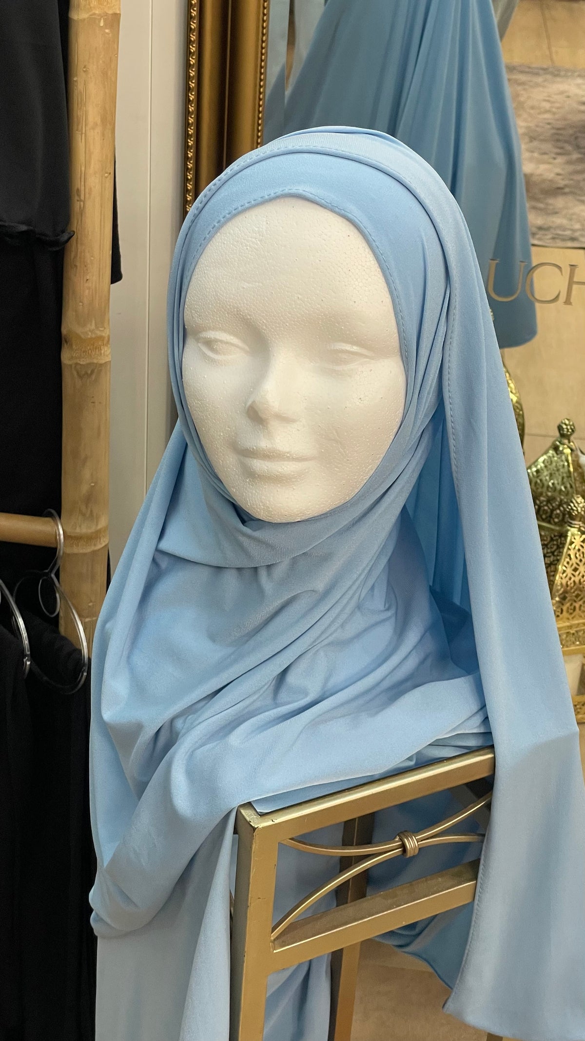 Hijab jersey premium Azul cielo