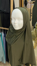 Hijab jersey premium Verde militar