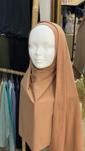 Hijab jersey premium Caramel