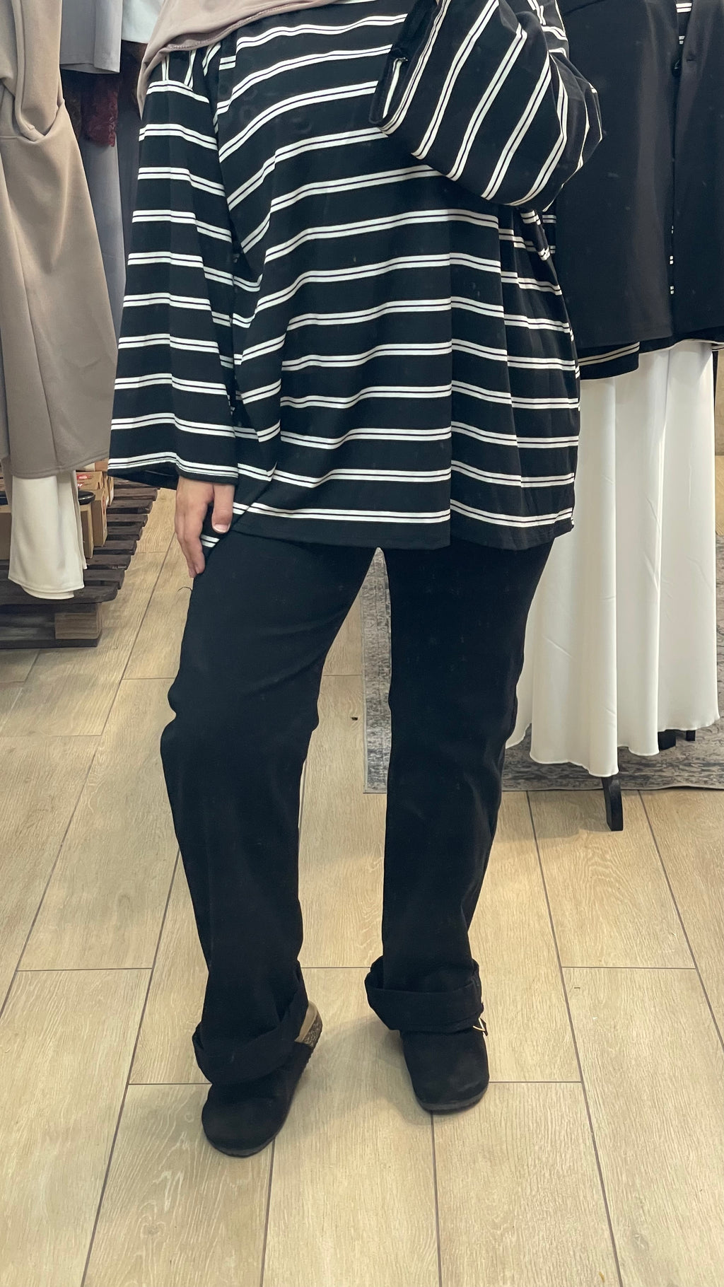 Pantalon tejano corte recto