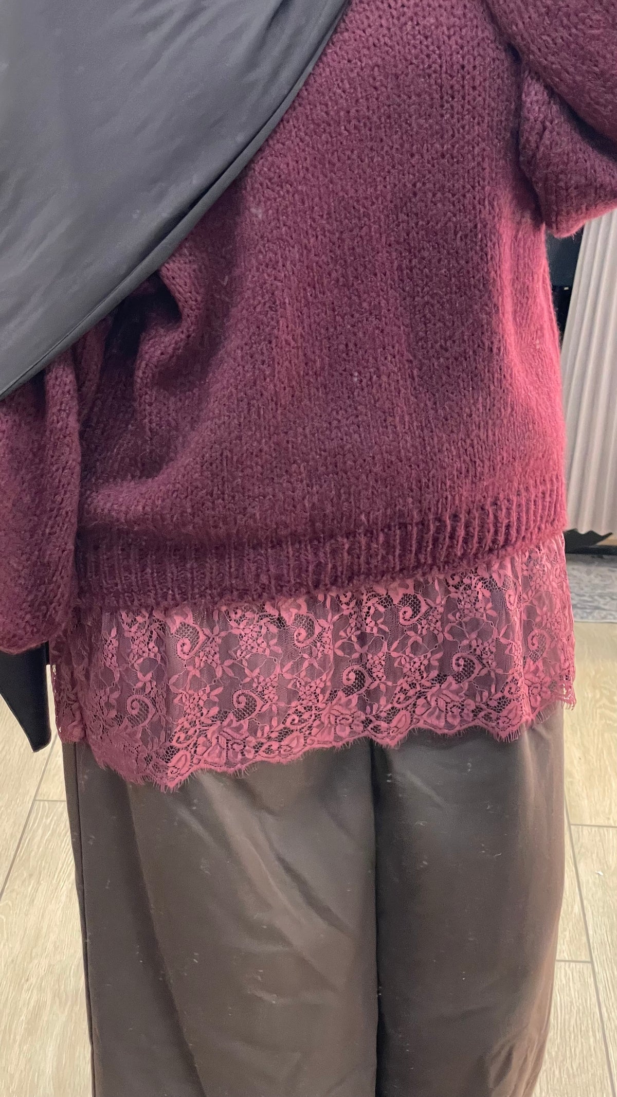 Jersey con encaje