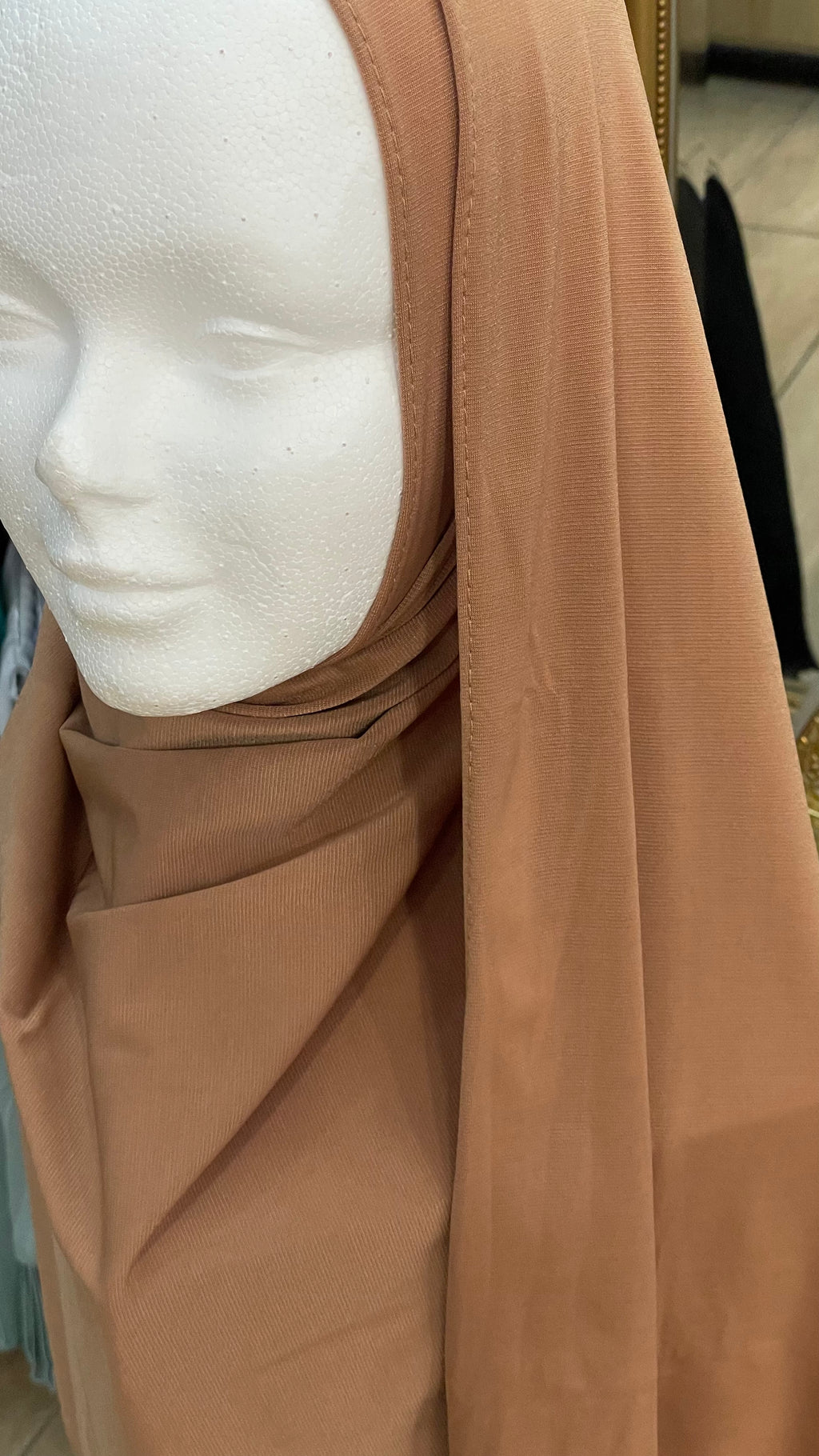 Hijab jersey premium Caramel