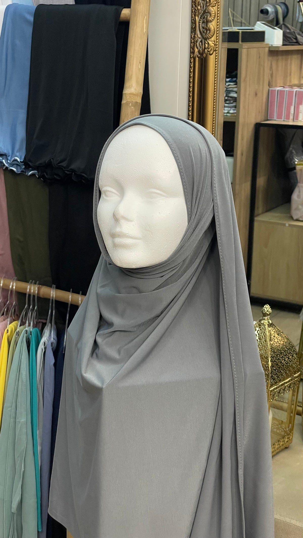 Hijab jersey premium Gris Antracita
