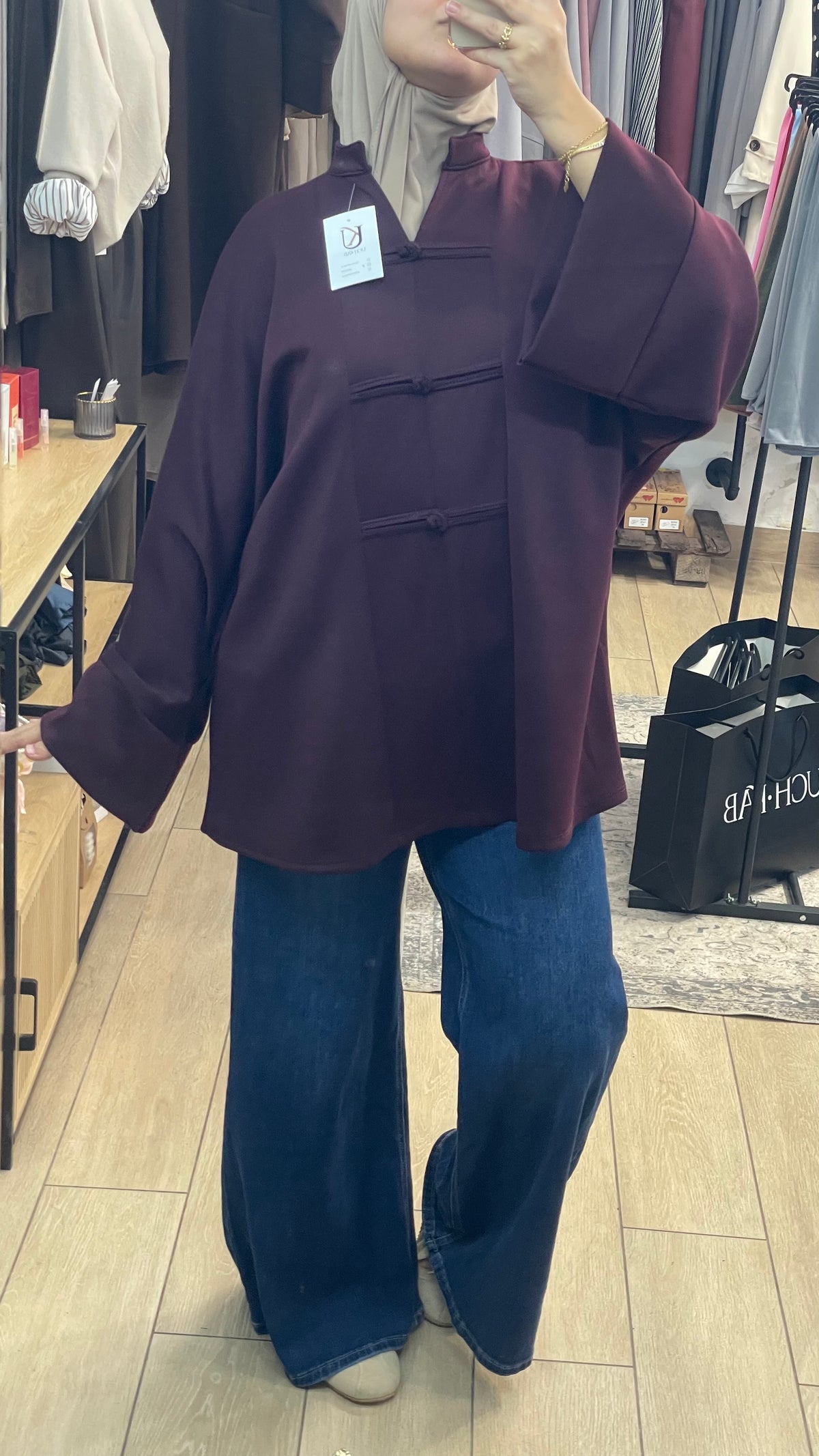 Pantalon Tejano corte ancho