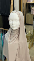 Hijab jersey premium Taupe claro
