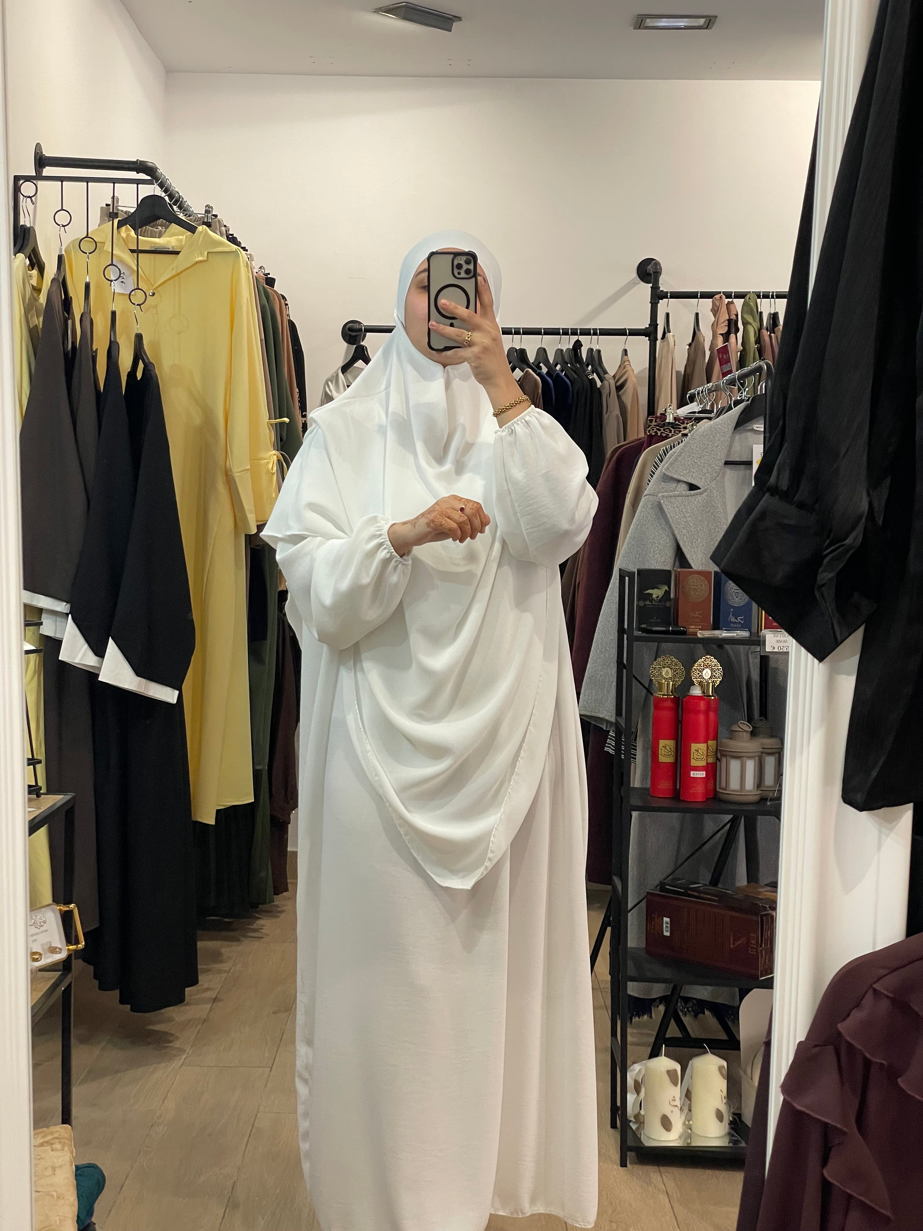 Khimar blanco