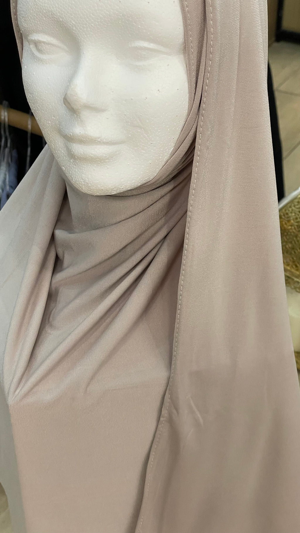 Hijab jersey premium Taupe claro