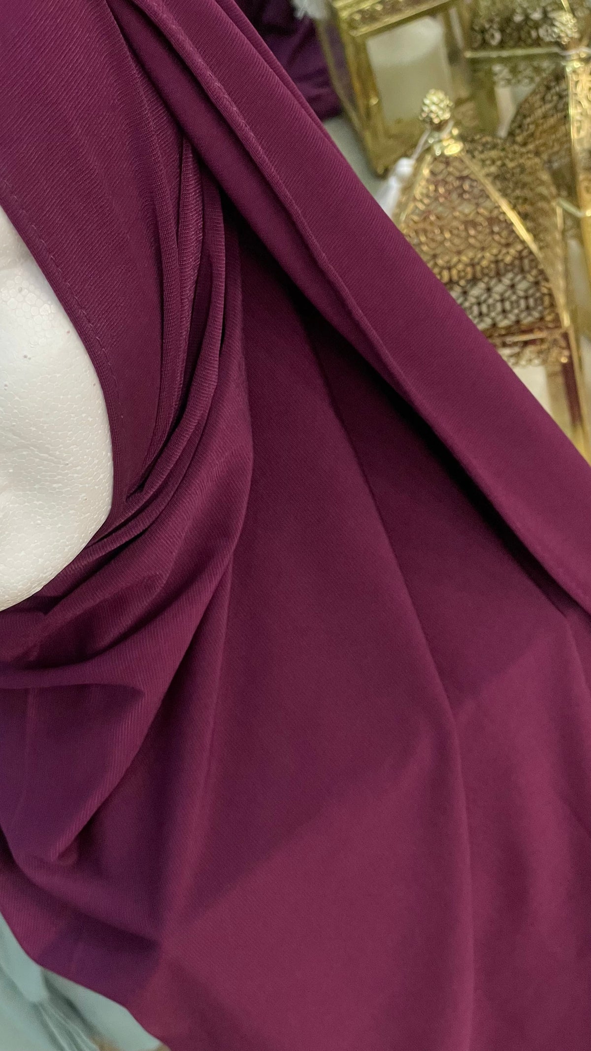 Hijab jersey premium Morado berenjena