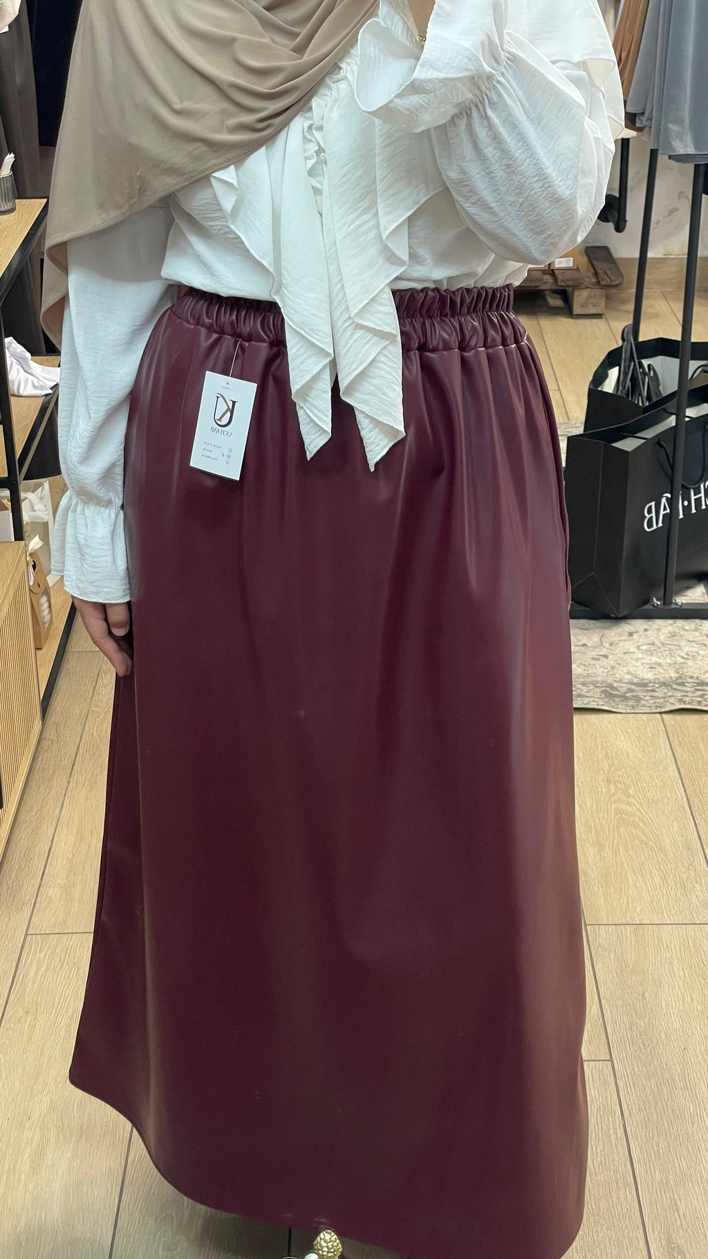 Falda de cuero