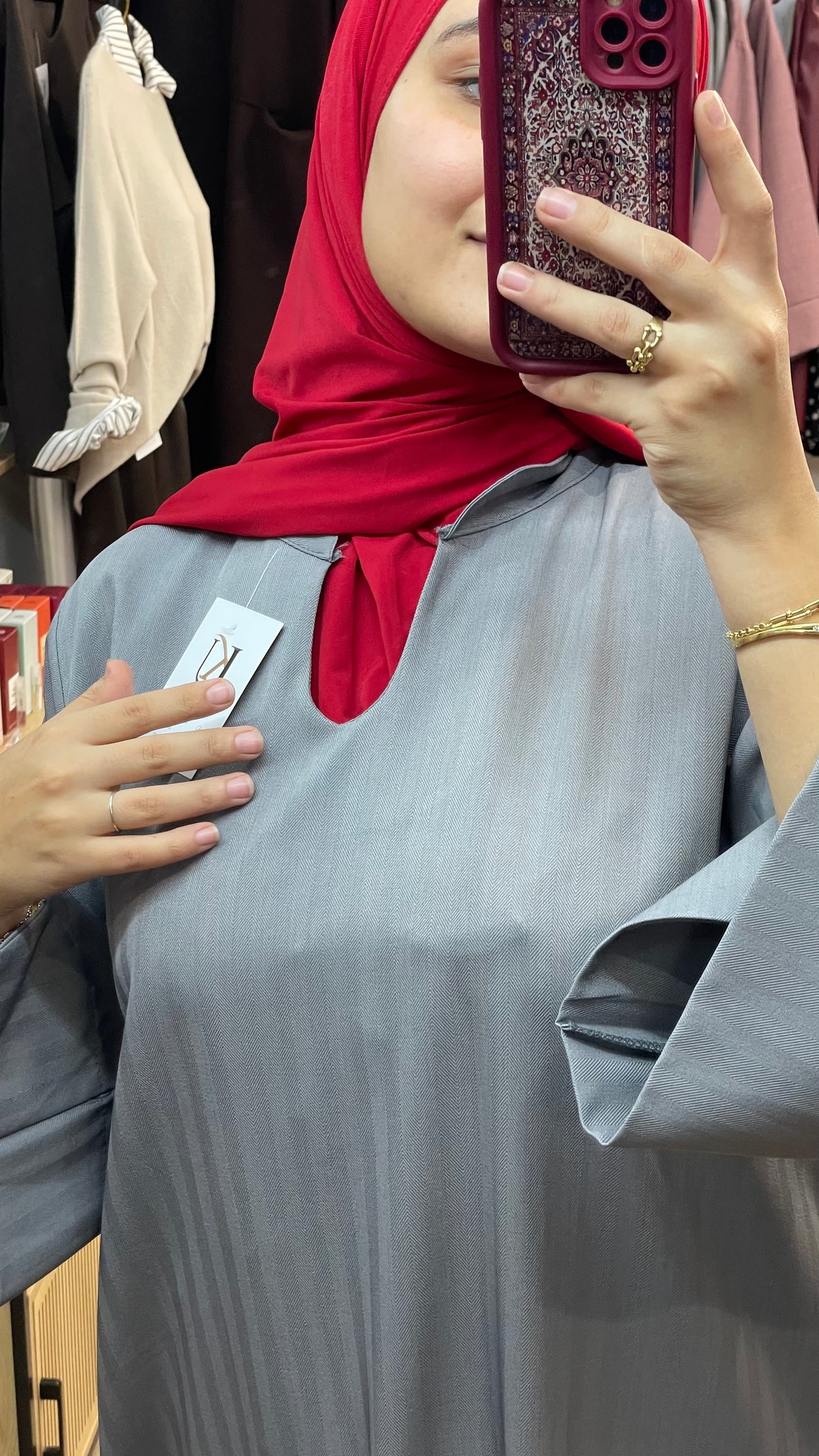 Abaya Rouge