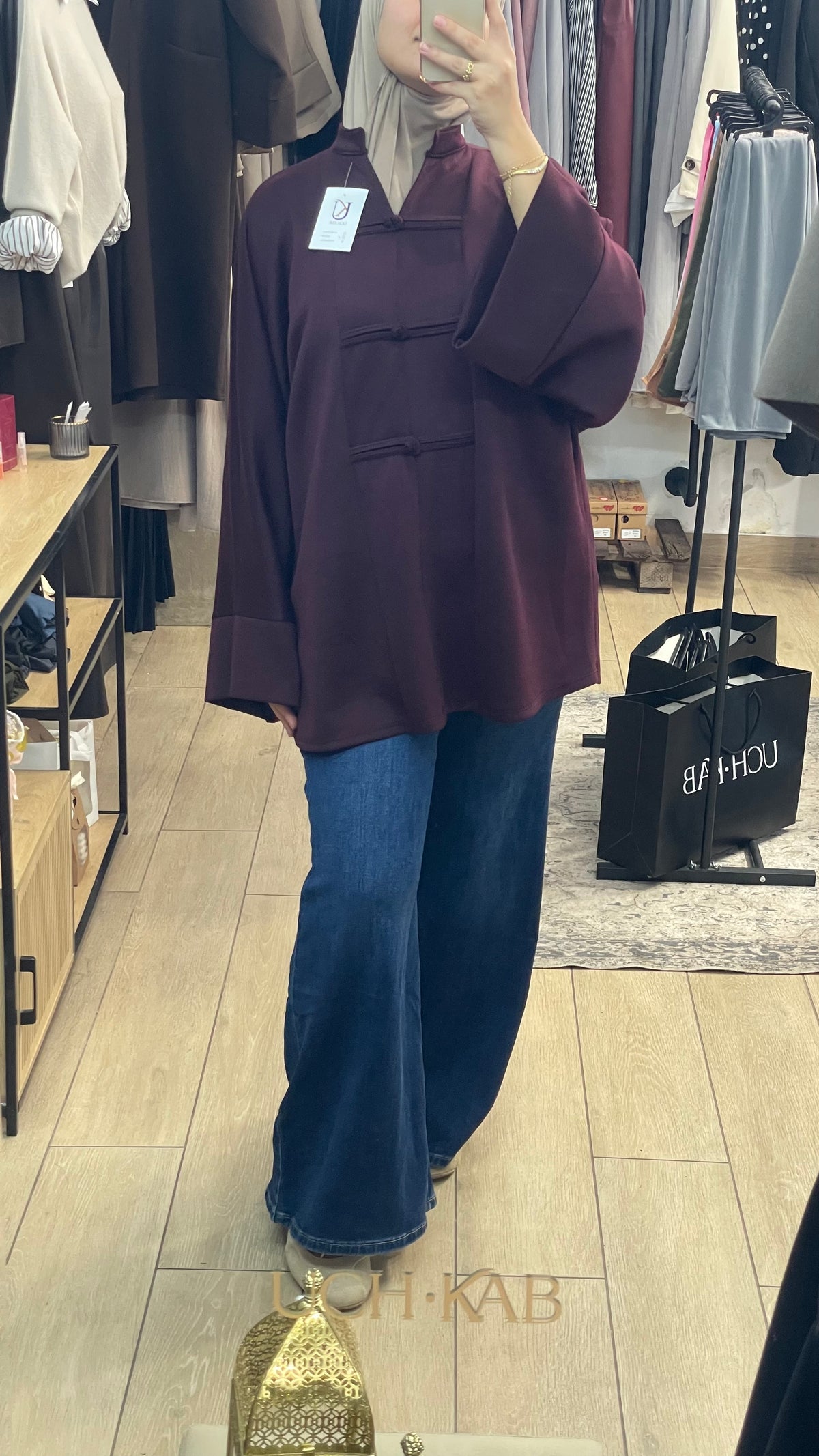 Pantalon Tejano corte ancho
