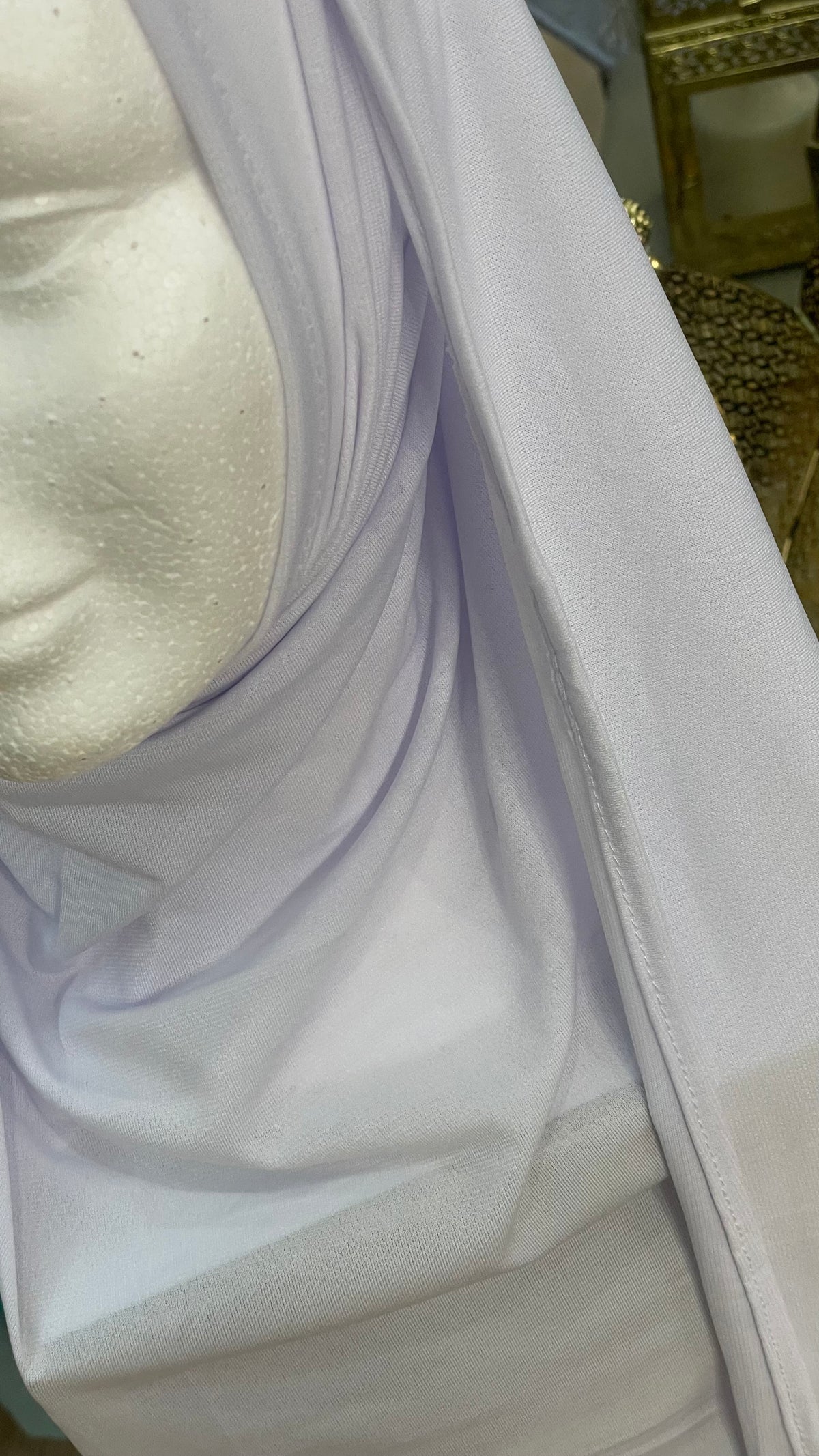 Hijab jersey premium Blanco puro
