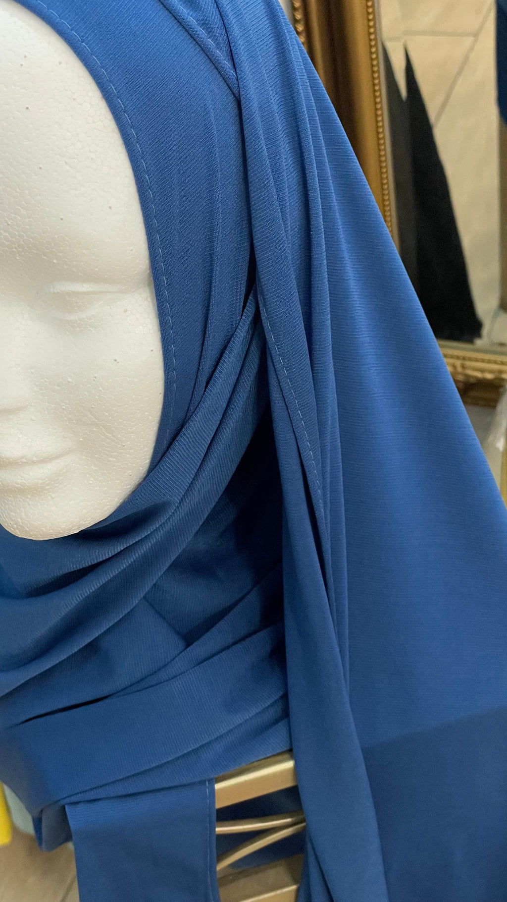 Hijab jersey premium Azul